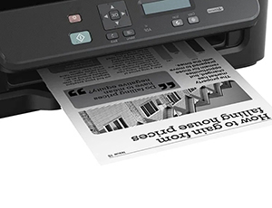 image printer color black